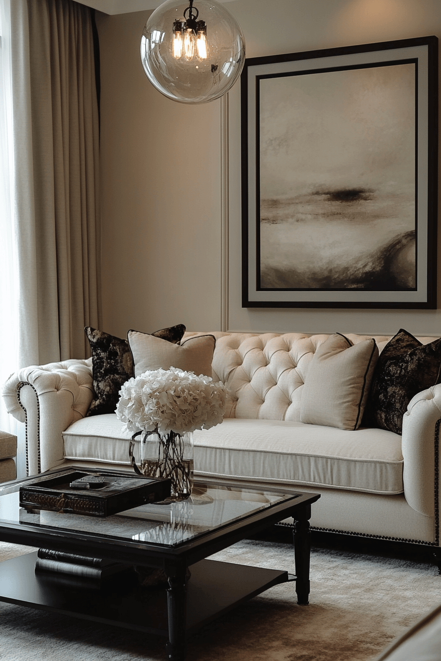 15+ Transitional Living Room Looks That Create a Chic and Relaxing Escape 8 Luxurious Blend Room