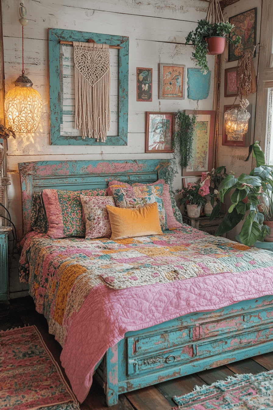 15+ Pink Boho Bedroom Ideas That Blend Playfulness and Serenity 8 Magical Pink Boho