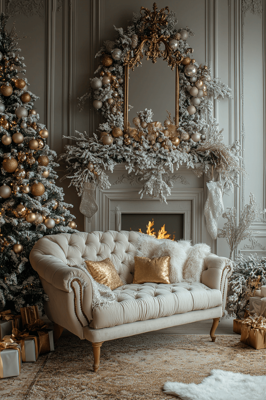 15+ Christmas Aesthetic Ideas That Bring Holiday Magic to Every Corner 8 Metallic Holiday Luxe