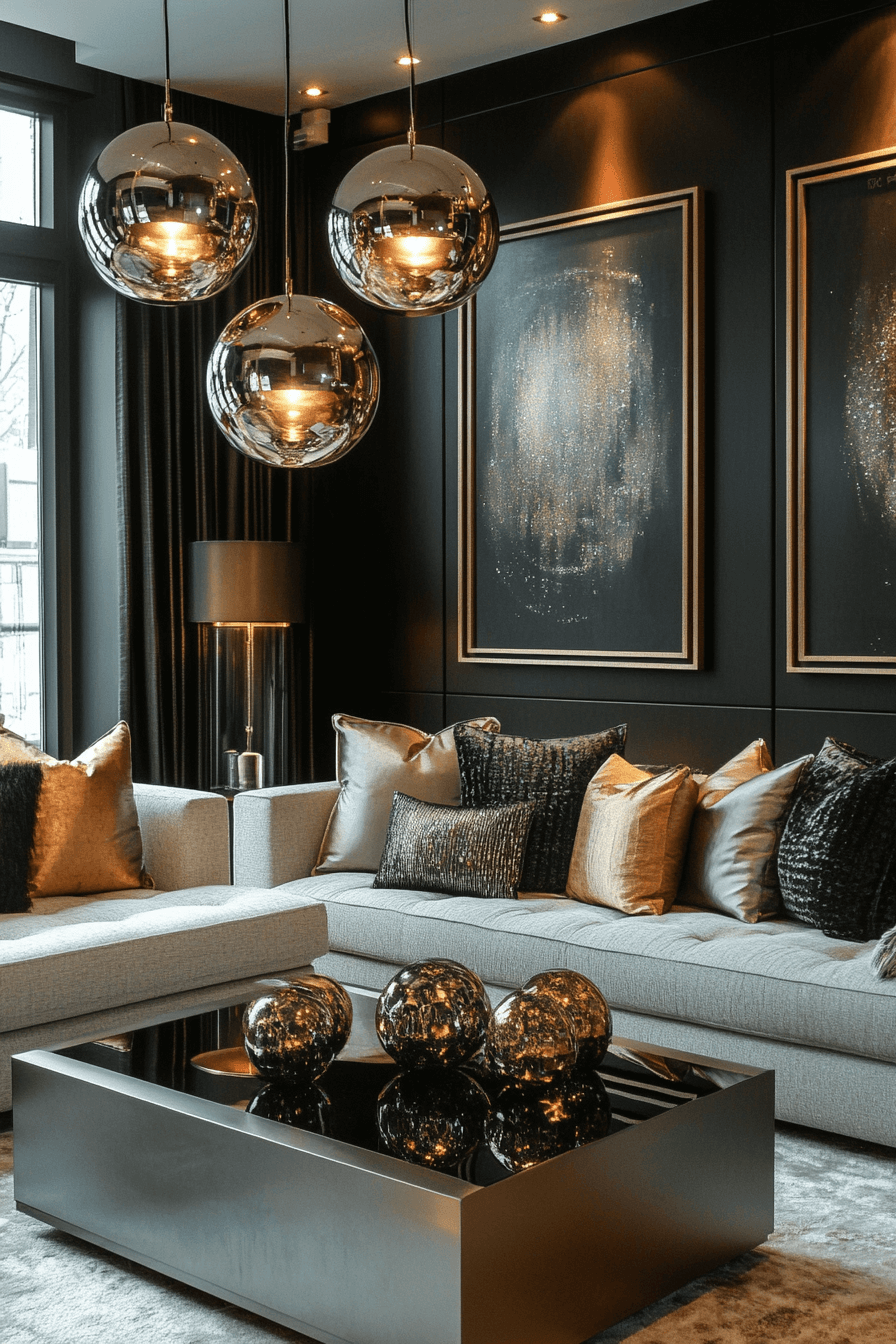 21+ Cozy Maximalism Decor Inspiration That Proves More Can Be Beautiful 8 Metallic Moments