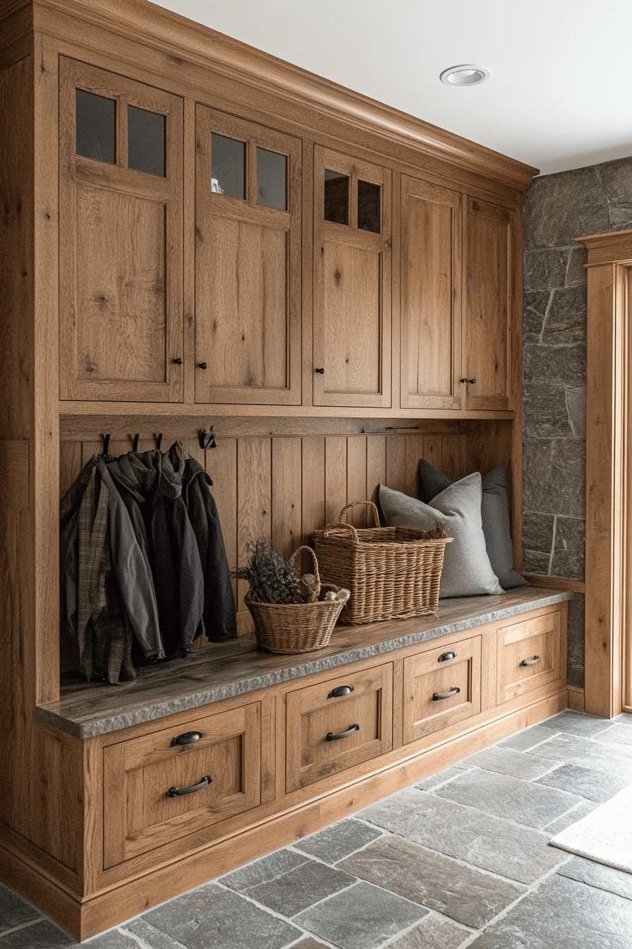18+ Modern Farmhouse Interior Looks Perfect for Everyday Elegance 8 Minimalist Farmhouse Mudroom