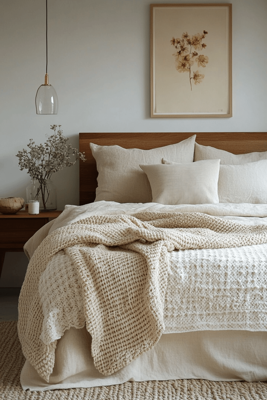 16+ Feminine Bedroom Inspiration for Creating a Calming Oasis 8 Neutral Harmony Retreat