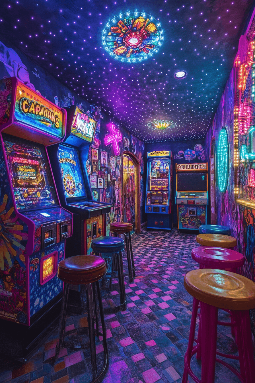 15+ Basements Bar Inspirations for Effortless Entertaining 8 Retro Fun Pop Bar