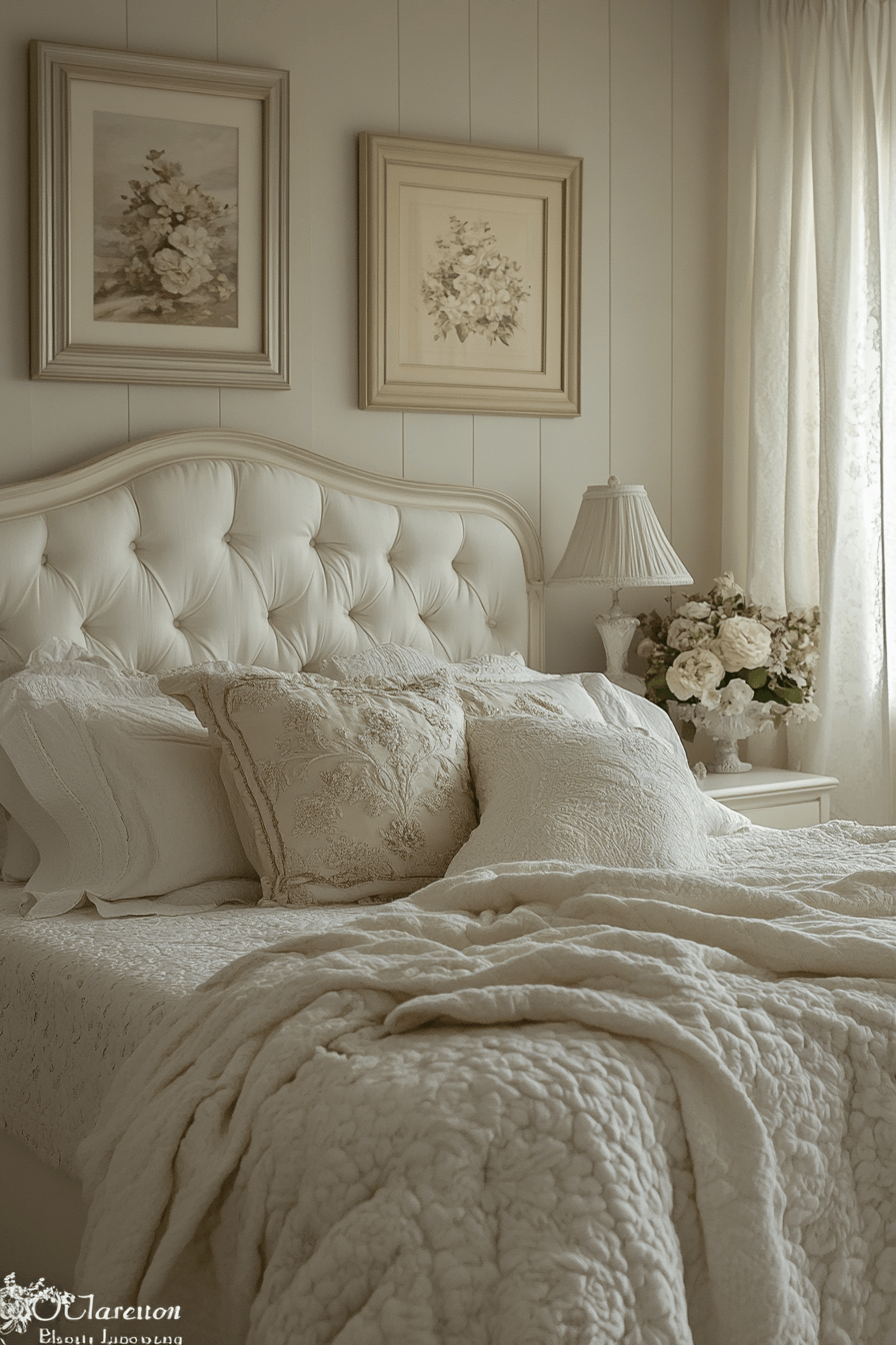 17+ White Bedroom Ideas for a Fresh and Airy Makeover 8 Romantic White Haven