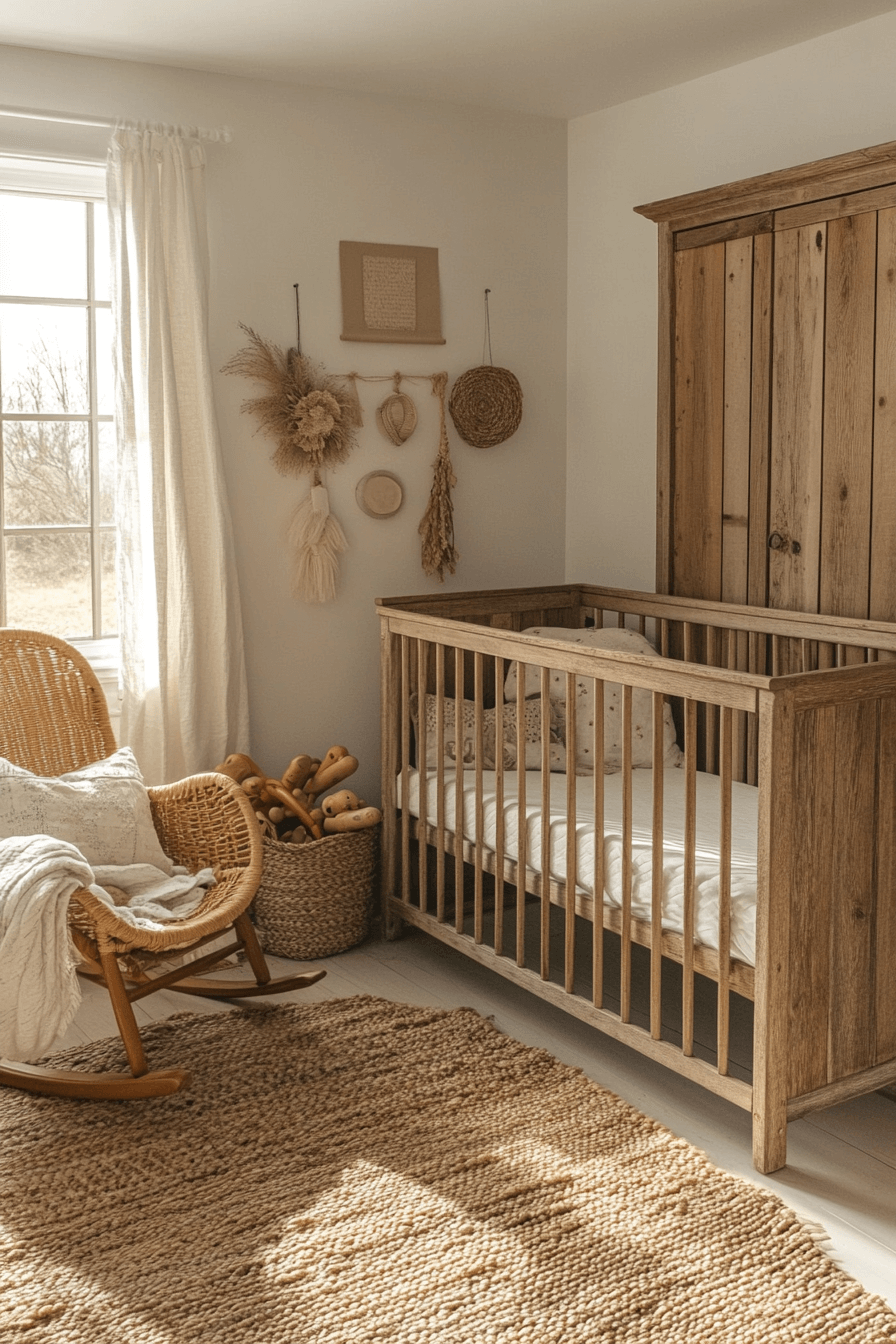 18+ Vintage Inspired Nursery Looks to Create a Dreamy Baby Haven 8 Rustic Farmhouse Nursery