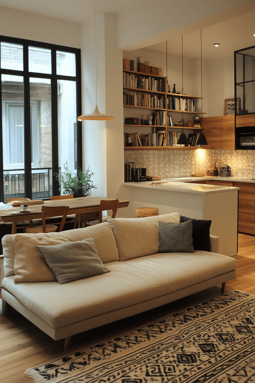 24+ Small Apartment Ideas That Maximize Space Without Sacrificing Style 8 Studio Zoning