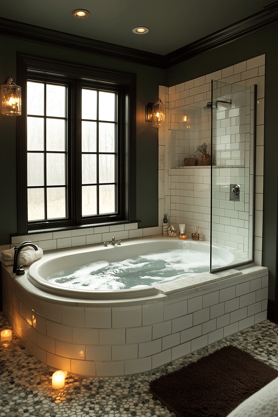 16+ Vintage Modern Master Bath Details That Add Personality and Style 8 Transitional Luxury Bath