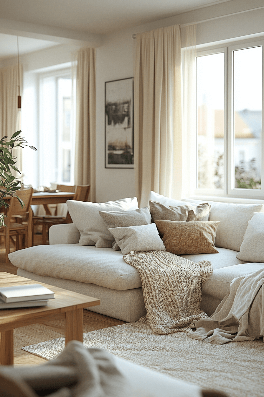 27+ Apartment Aesthetic Cozy Styles That Bring Warmth to Any Room 8 White And Wood Comfort