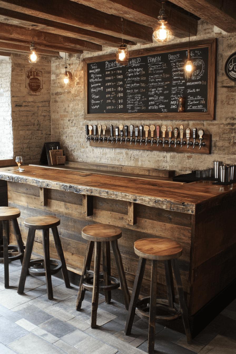 15+ Basements Bar Inspirations for Effortless Entertaining 9 Craft Beer Enthusiast Bar