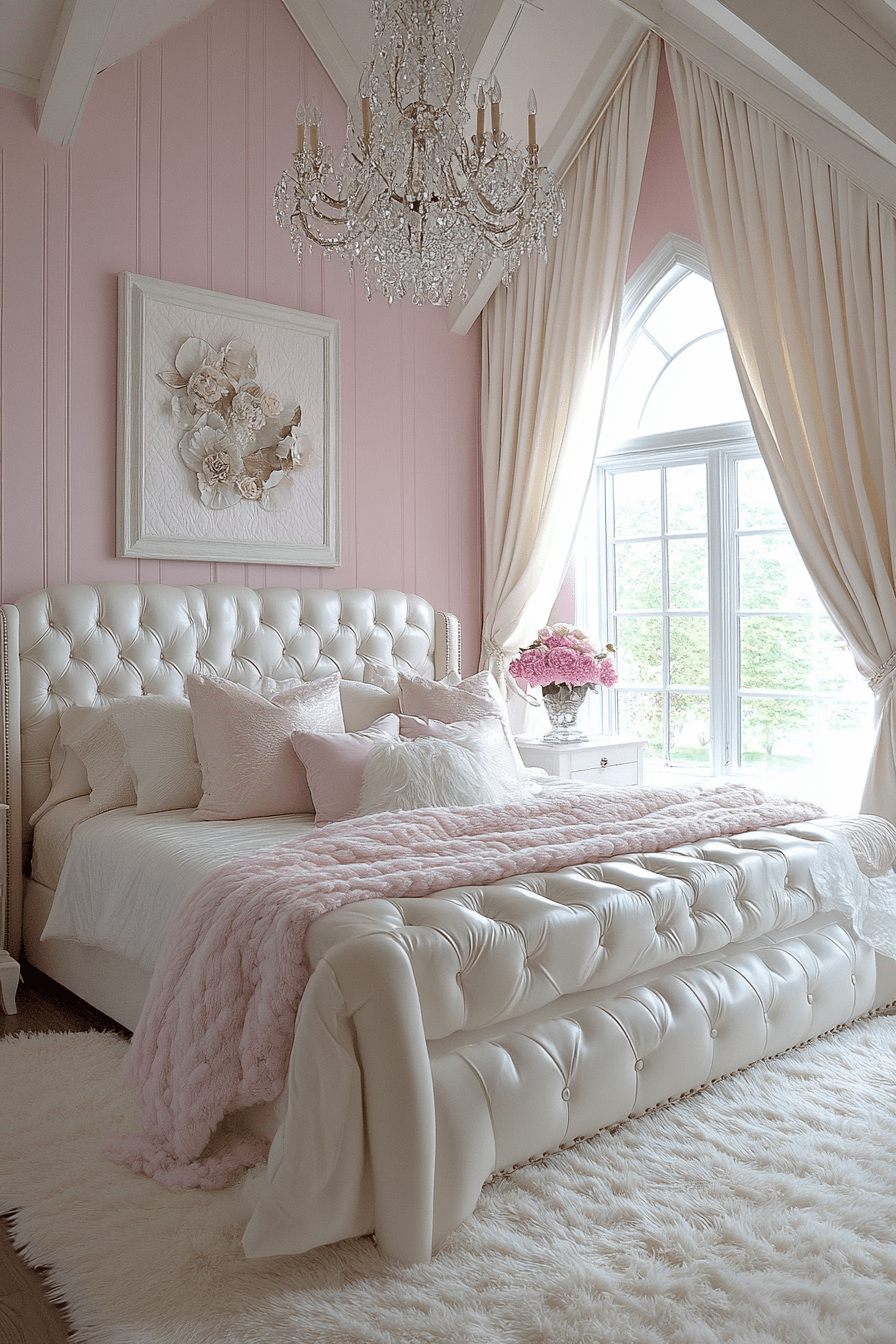 17+ Pink and White Bedroom Ideas for a Budget-Friendly Room Refresh 9 Elegant Blush Escape