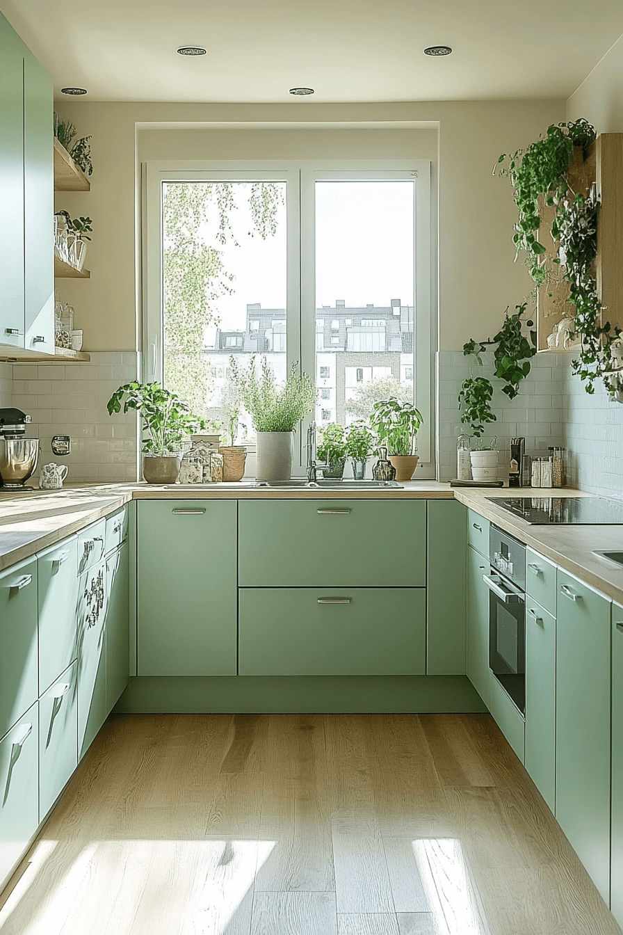16+ Kitchen Cabinet Color Ideas That Elevate Everyday Living 9 Fresh Mint Charm