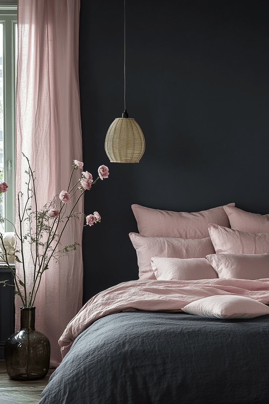 22+ Dark Feminine Bedroom Ideas for a Modern and Alluring Makeover 9 Modern Storm