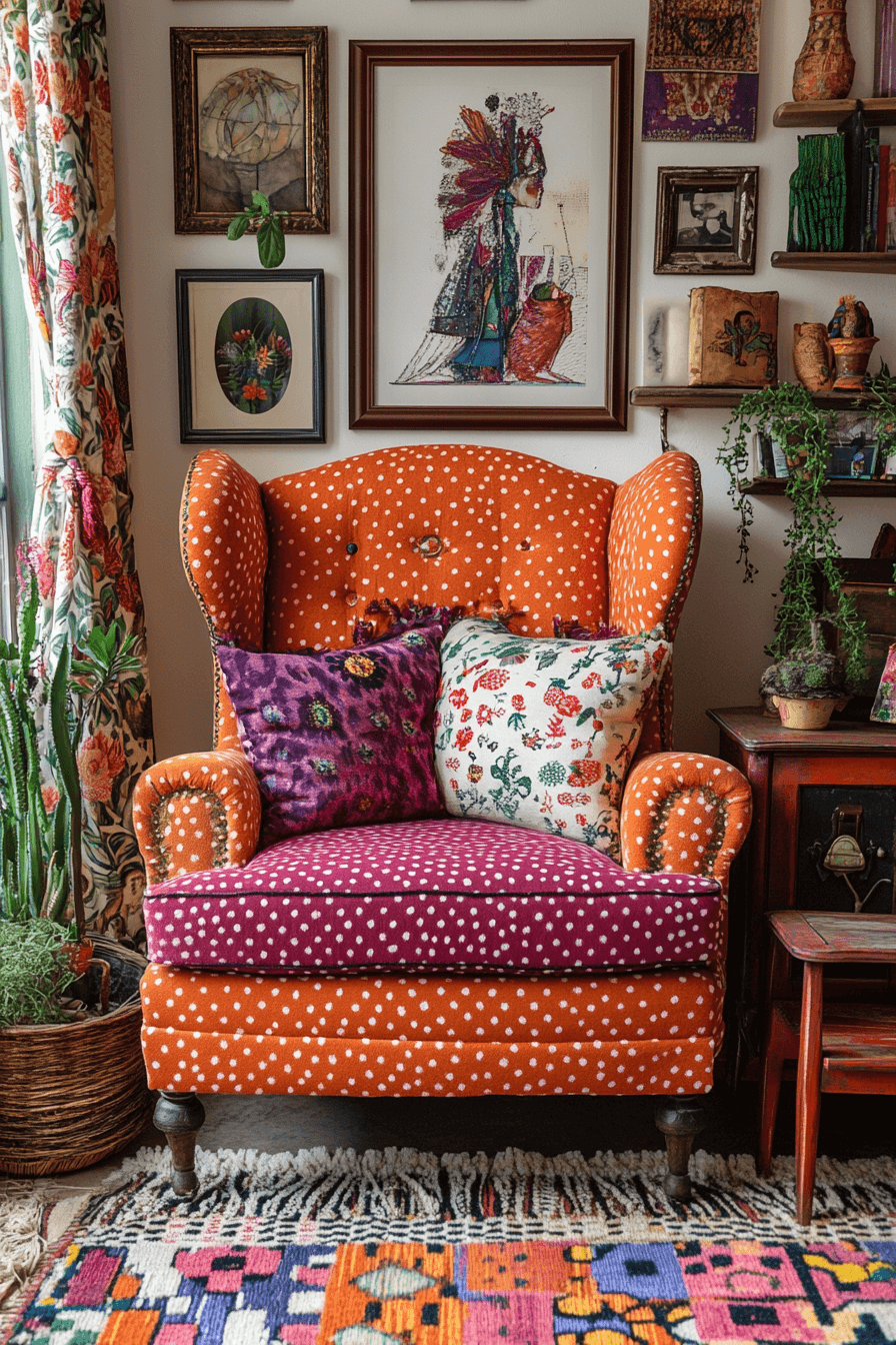 21+ Boho Maximalist Living Room Inspiration for a Bold Home Makeover 9 Pattern Filled Wonderland