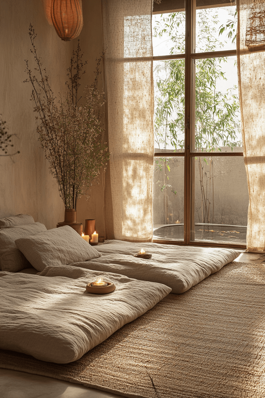 17+ Zen Bedroom Designs for a Restful and Restorative Escape 9 Reflective Meditation Room