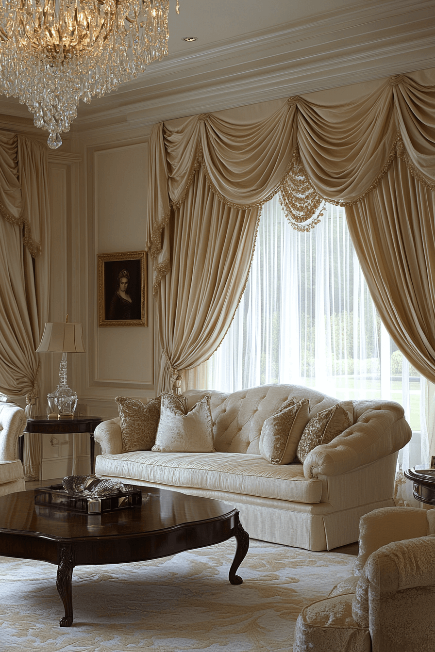 17+ Curtains Ideas for Living Room That Highlight Natural Light Perfectly 9 Silk Effect Sophistication