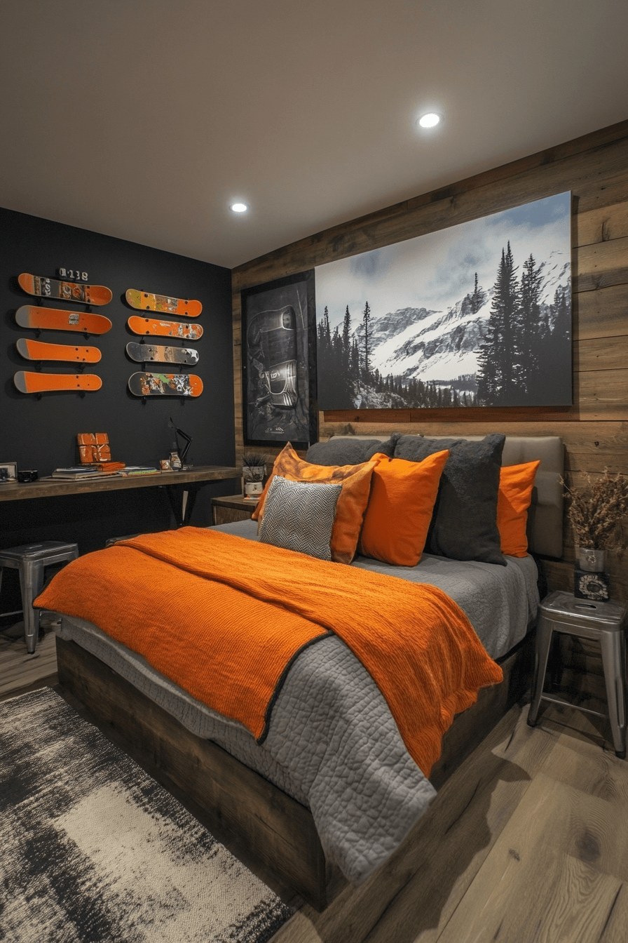 17+ Street Style Bedroom Designs for a Space Full of Character 9 Skate Park Bedroom