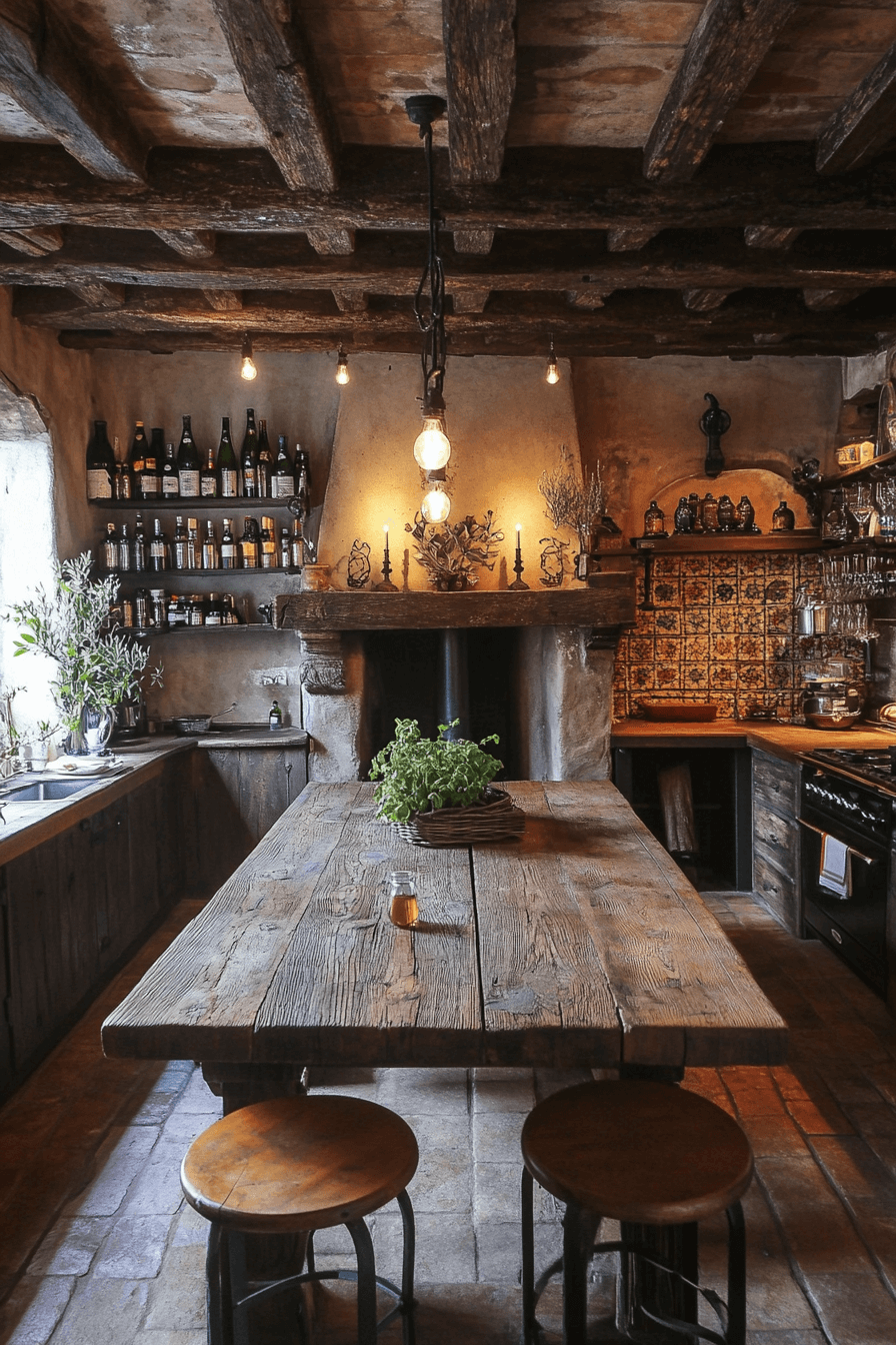 17+ Antique Kitchen Decor Concepts for Small Yet Stunning Spaces 9 Tuscan Inspired Antique Kitchen Design