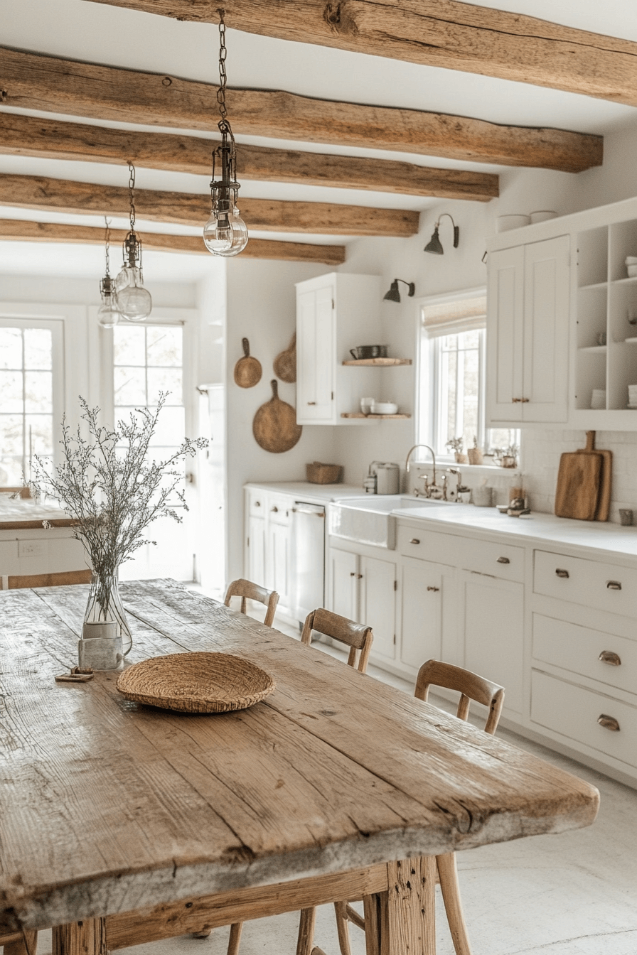 16+ Farmhouse Kitchen Paint Colors That Bring Warmth to Your Space 9 Warm Antique White Glow
