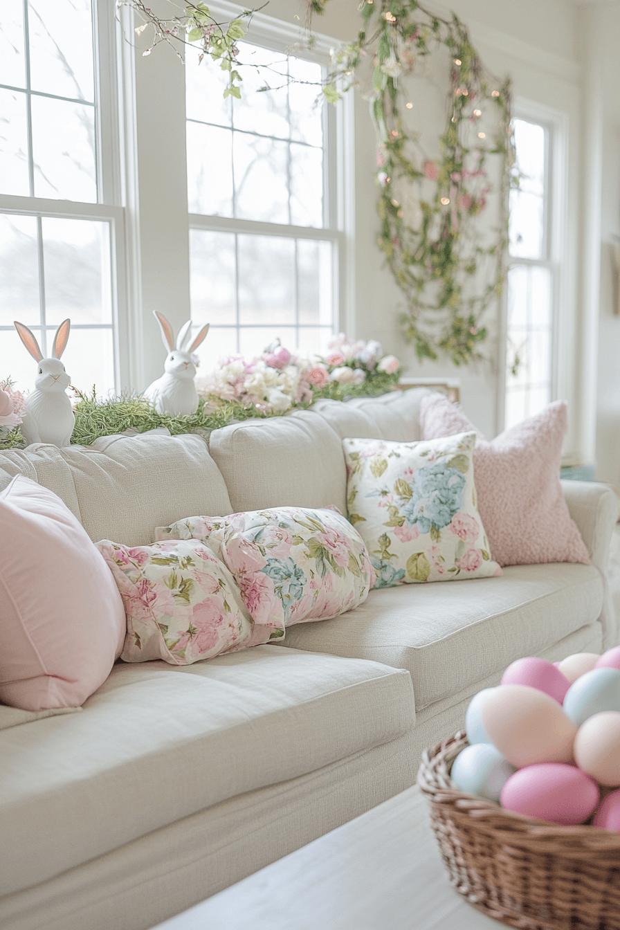 20+ Easter Living Room Decor That Works Beautifully on Any Budget 9 Whimsical Easter Charm