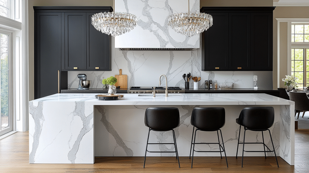 24+ Black and White Modern Kitchen Ideas That Spark Everyday Inspiration Black and White Modern Kitchen Ideas