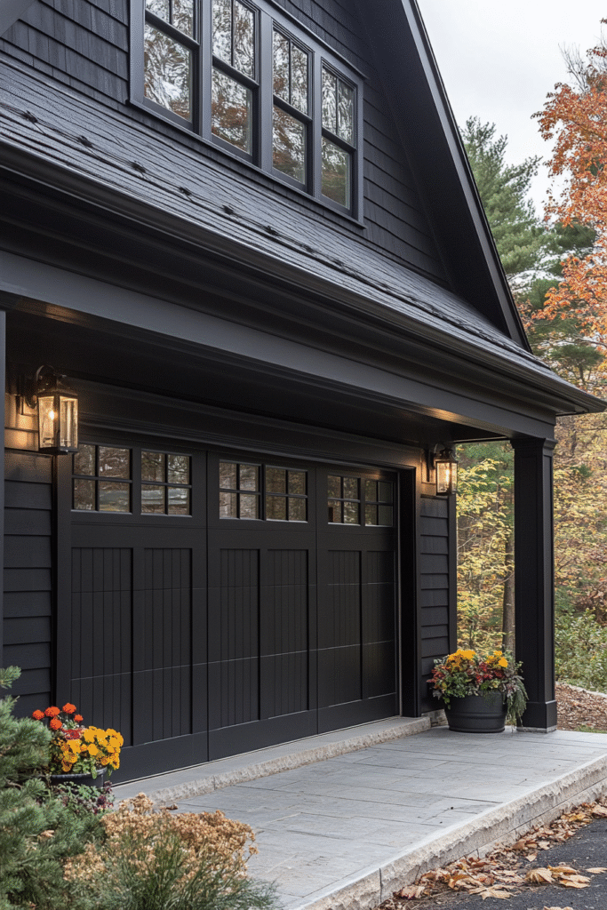 16+ Farmhouse Garage Looks to Add Instant Curb Appeal farmhouse garage with a welcoming wraparound porch 1