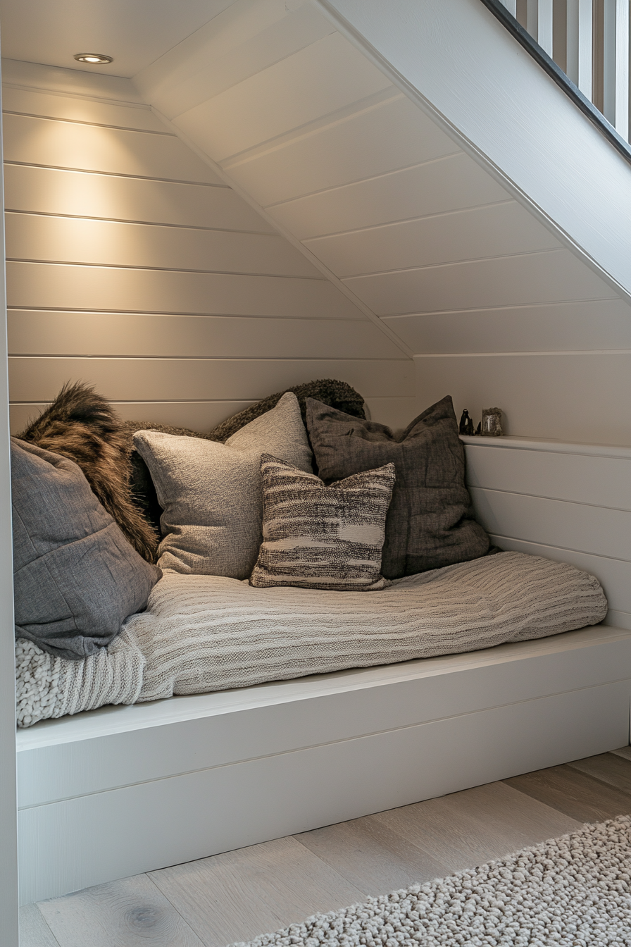 15+ Staircase Storage Under Stairs Ideas to Keep Your Home Neat and Chic pet retreat under stairs 1