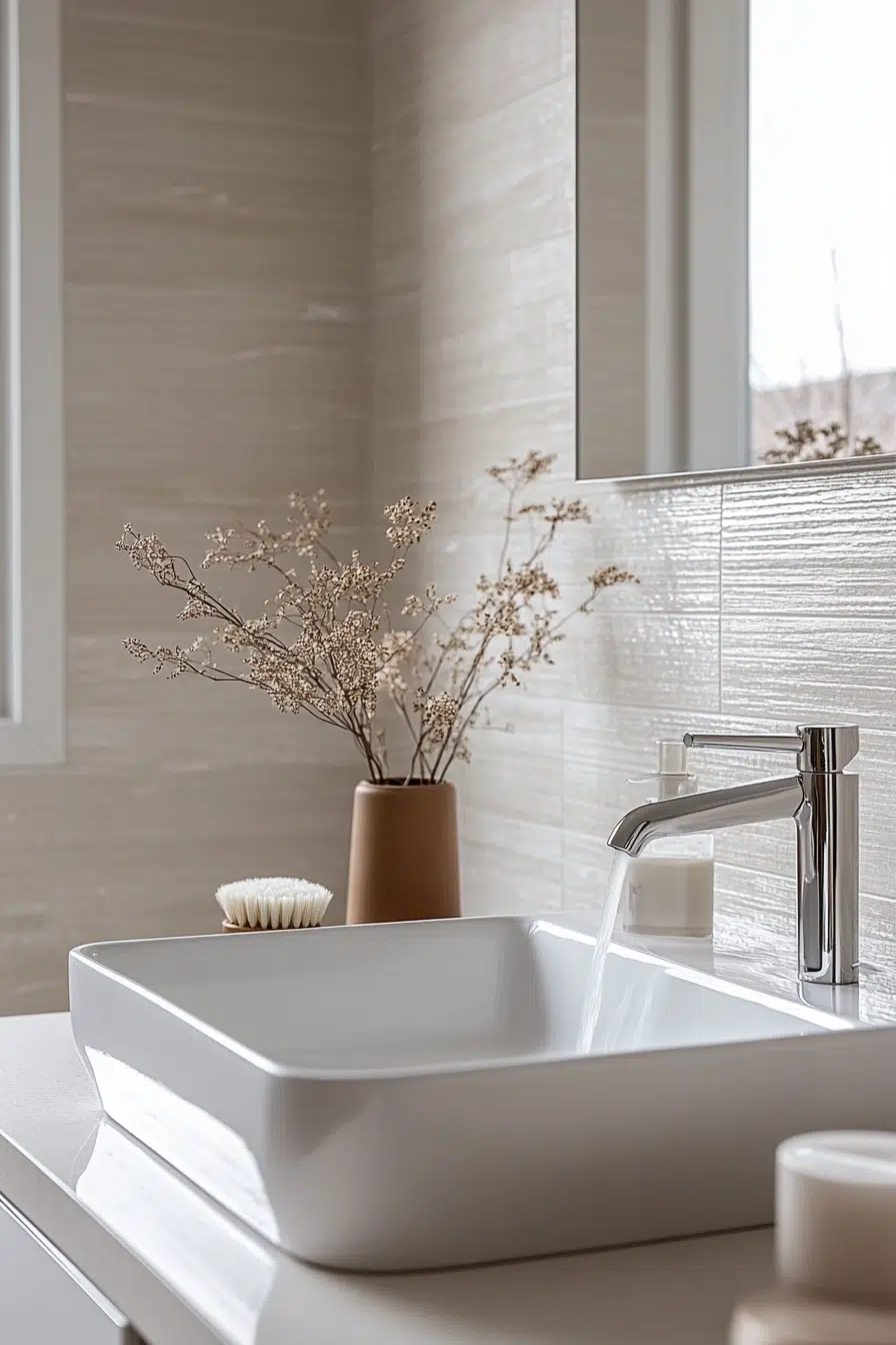 17+ Tiny Apartment Bathroom Designs That Prove Less Is More serene minimalist tiny apartment bathroom 1