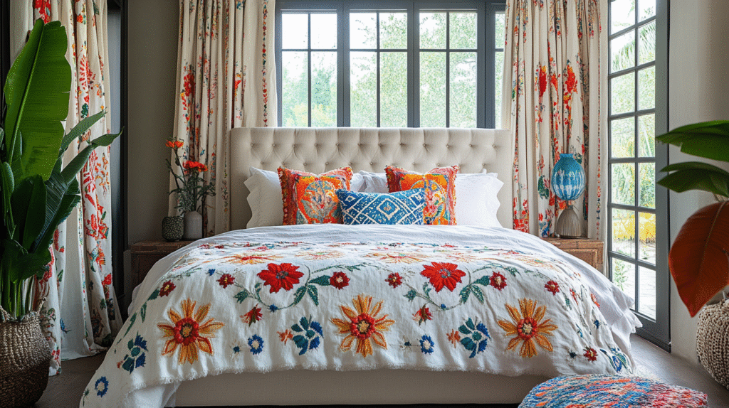 boho bedroom curtain ideas
