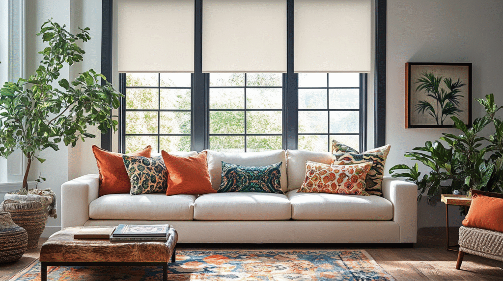 16+ Boho Window Treatments That Add Depth Through Layers and Patterns boho window treatments