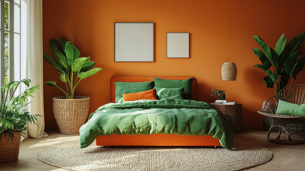 15+ Green and Terracotta Bedroom Ideas That Prove Natural Colors Inspire Serenity green and terracotta bedroom