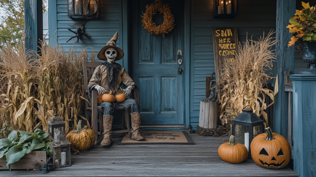16+ Halloween Decor Front Porch Looks That Mix Fun and Fright halloween decor front porch