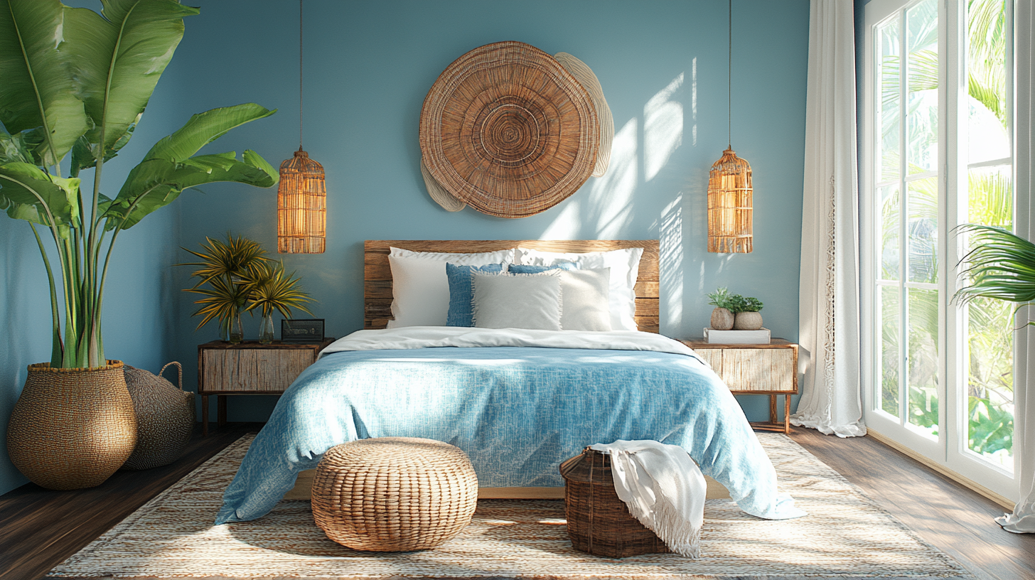 15+ Light Blue Boho Bedroom Ideas for a Chic and Airy Vibe - Trendzified