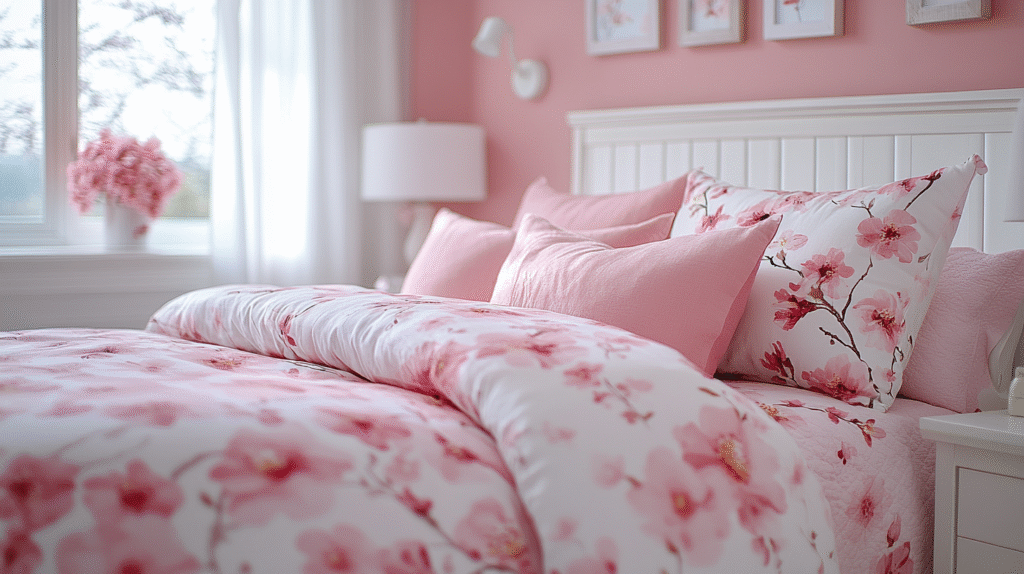 17+ Pink and White Bedroom Ideas for a Budget-Friendly Room Refresh pink and white bedroom