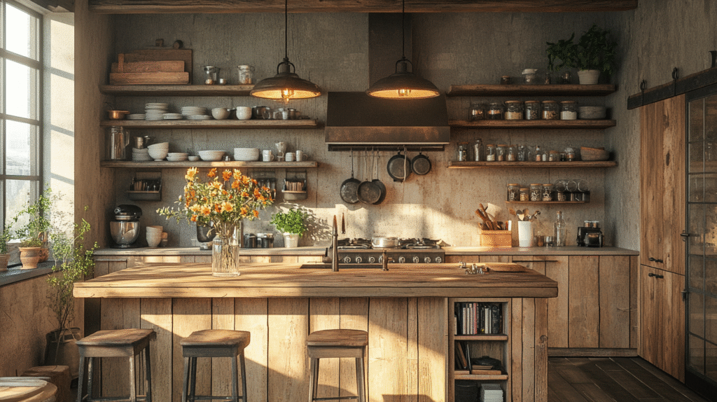 17+ Rustic Kitchen Ideas That Highlight Natural Beauty and Texture rustic kitchen