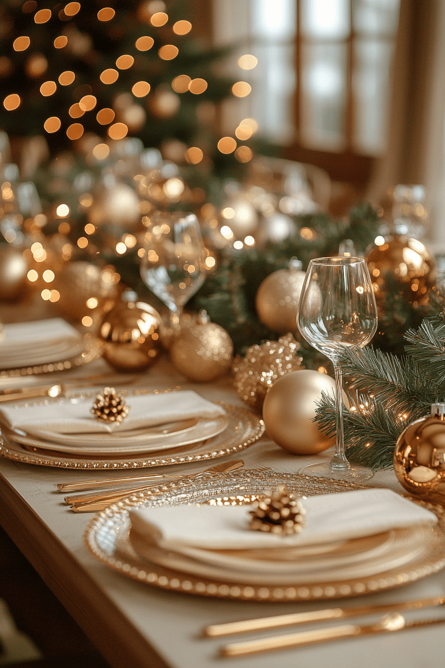 29 Cozy Christmas Decor Inspirations for a Warm and Merry Holiday 12 Golden Sparkle Season