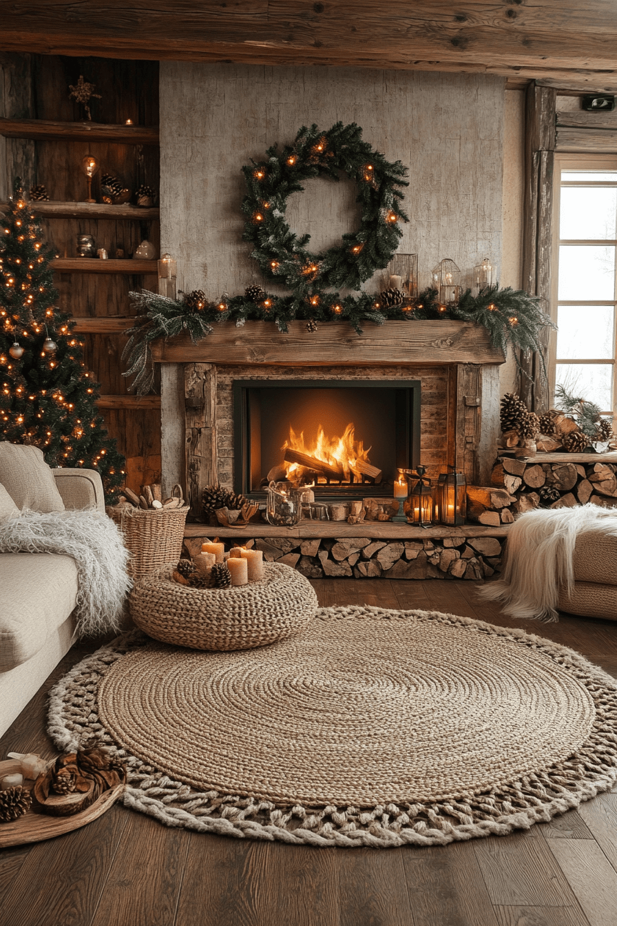 29 Cozy Christmas Decor Inspirations for a Warm and Merry Holiday 2 Woodland Rustic Radiance
