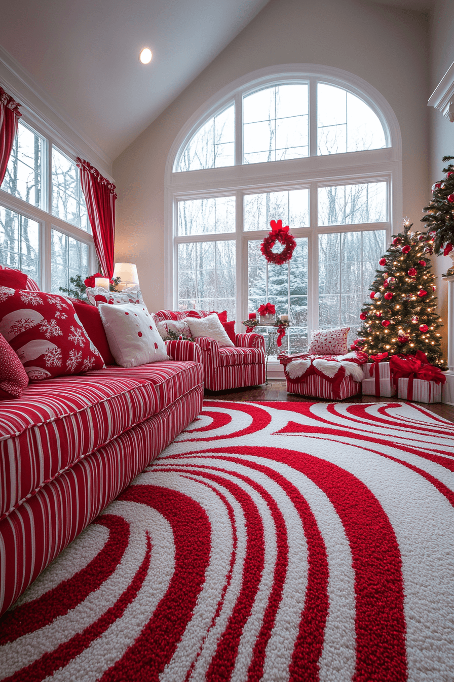 29 Cozy Christmas Decor Inspirations for a Warm and Merry Holiday 21 Peppermint Dream Glow