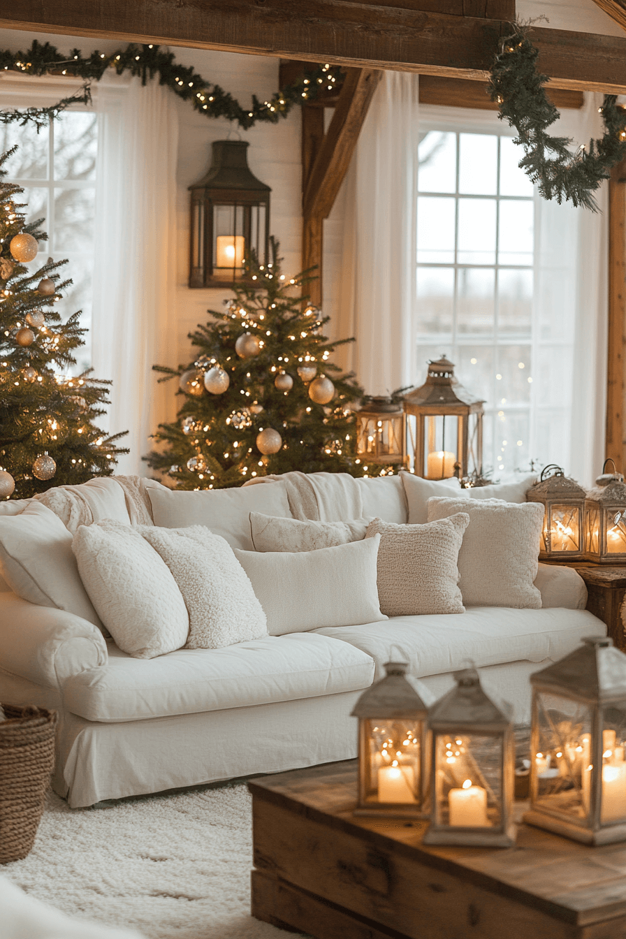 29 Cozy Christmas Decor Inspirations for a Warm and Merry Holiday 28 Lantern Glow Magic