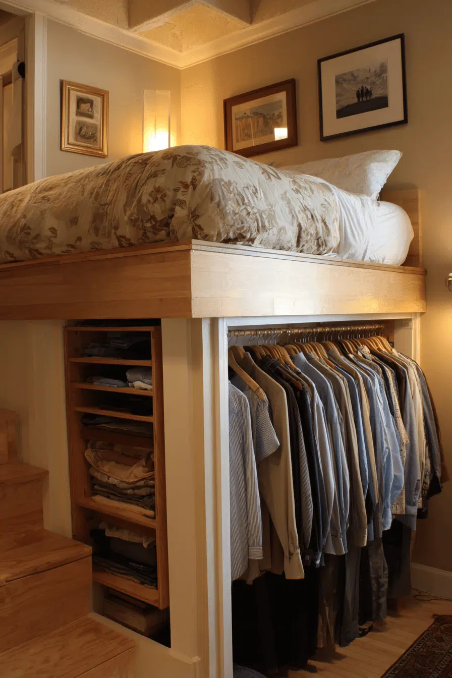25 Loft Beds For Small Rooms That Make The Most Of Every Inch 14 Loft Bed With Wardrobe