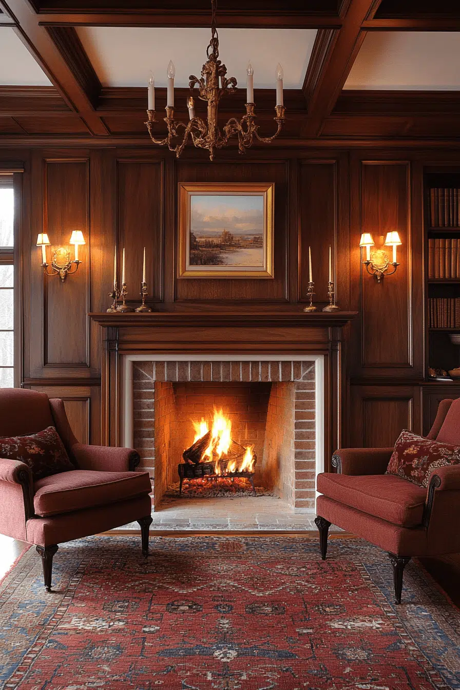 25 Fireplace Interior Ideas To Create A Beautiful Focal Point 15 Colonial Fireplace Design Charm