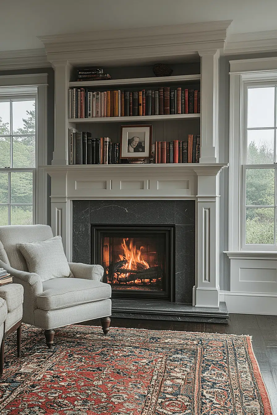 25 Bookshelf Ideas To Make Your Space Feel Organized And Chic 16 Mantel Shelf With Books