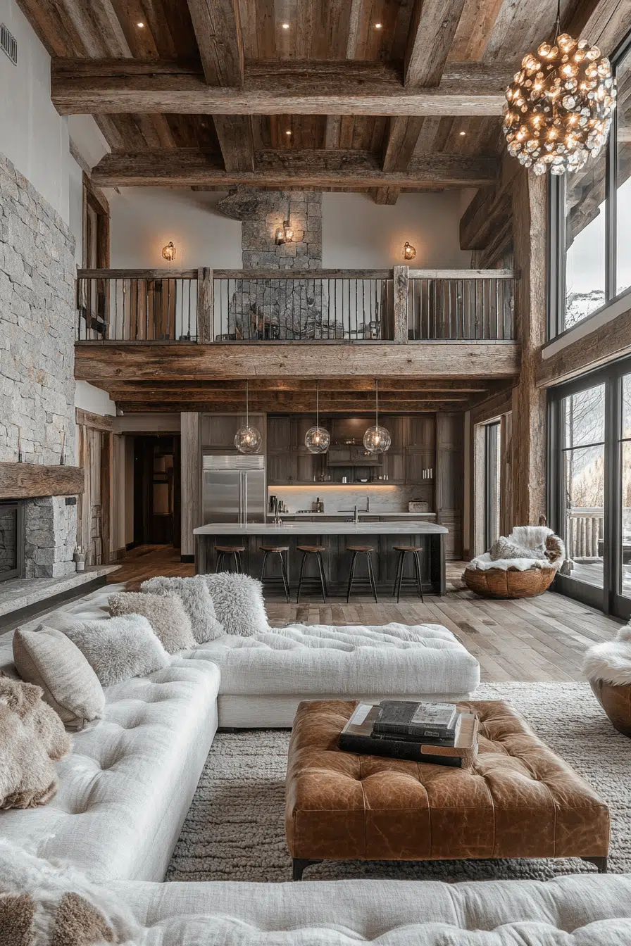 25 Little Cabin Living Room Looks That Bring Charm And Comfort 16 Refined Rustic Cabin Decor