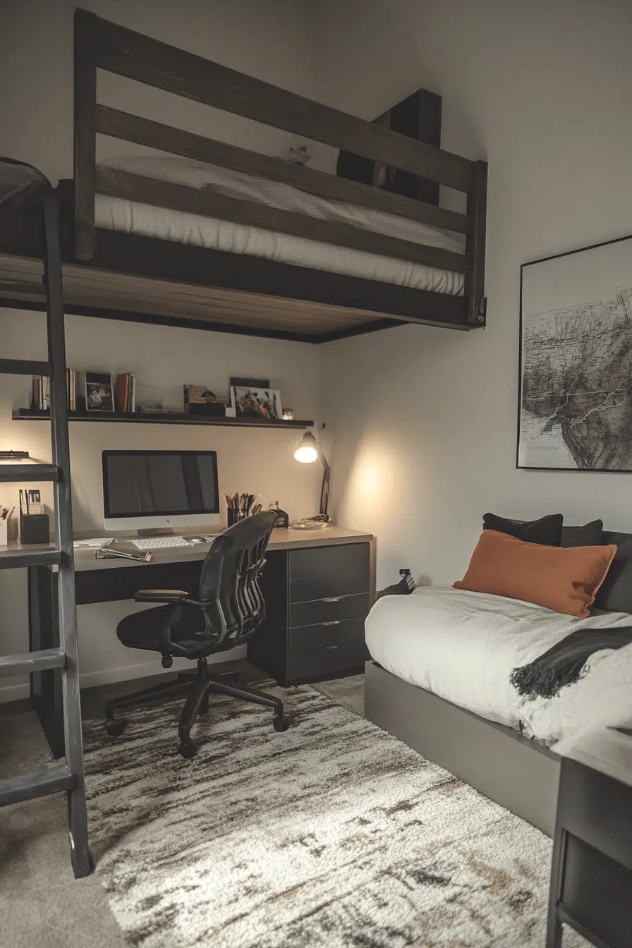 25 Loft Beds For Small Rooms That Make The Most Of Every Inch 18 Study Zone Loft Bed