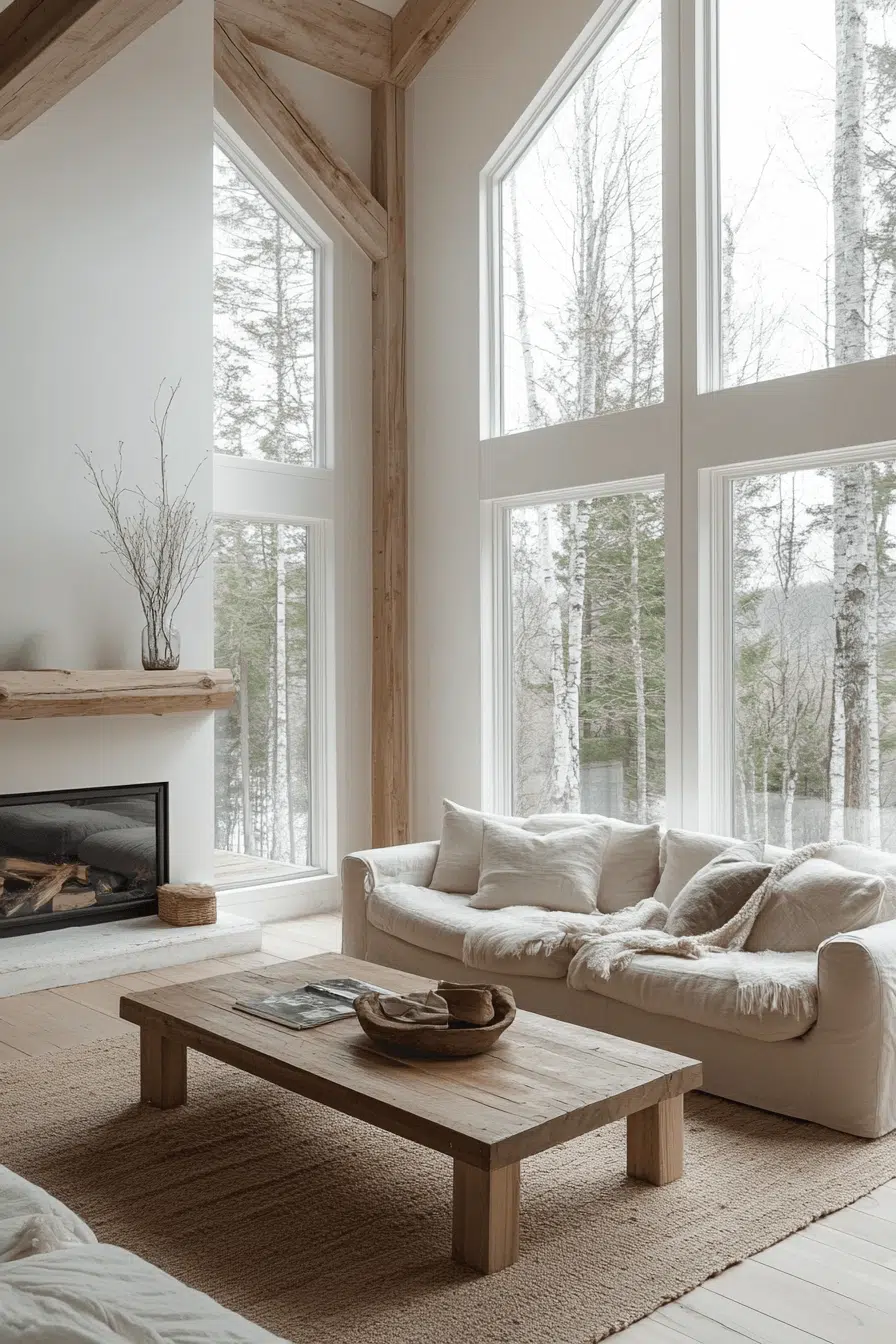 25 Little Cabin Living Room Looks That Bring Charm And Comfort 19 Simple Style Cabin Design