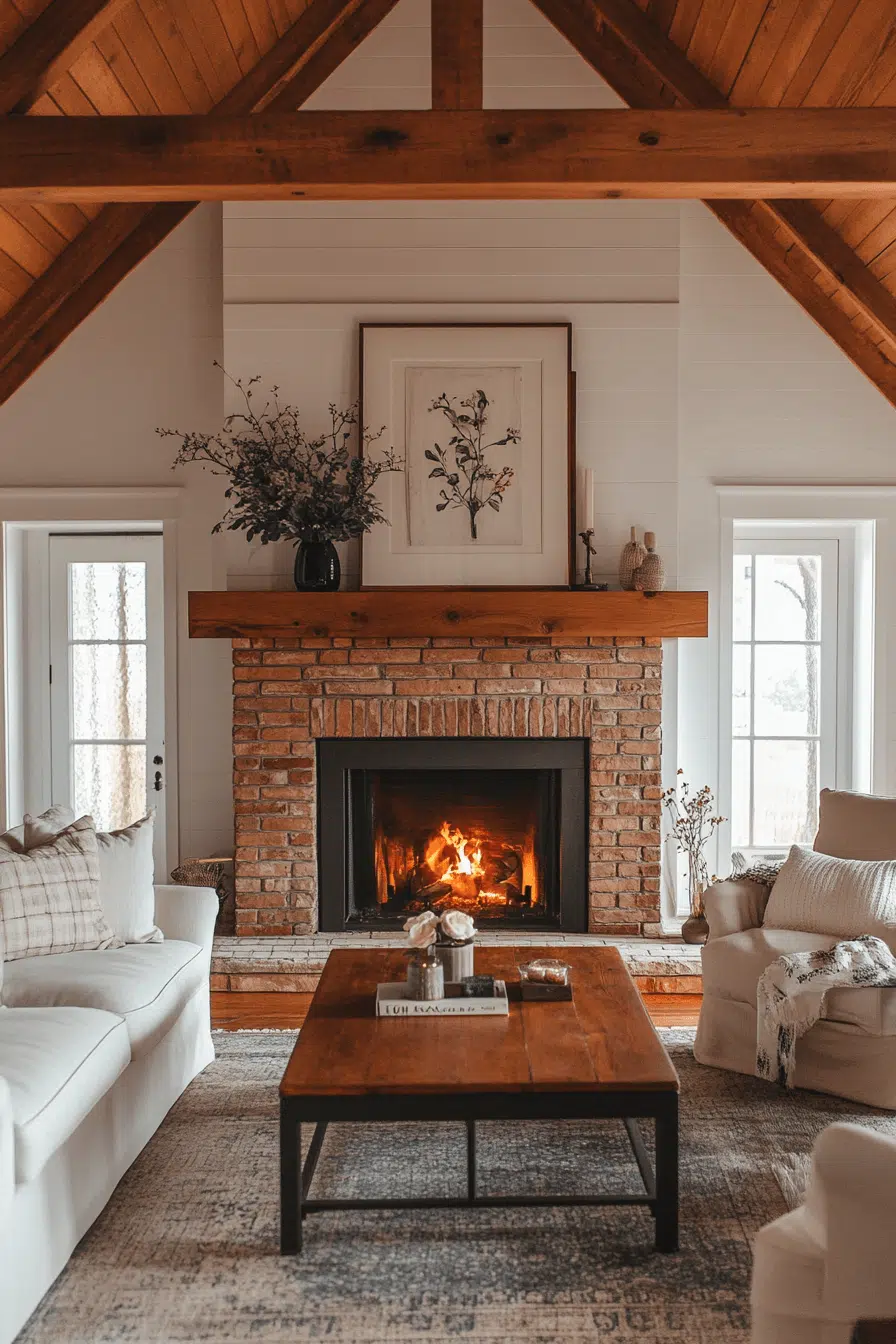 2 Classic Brick Hearth Style