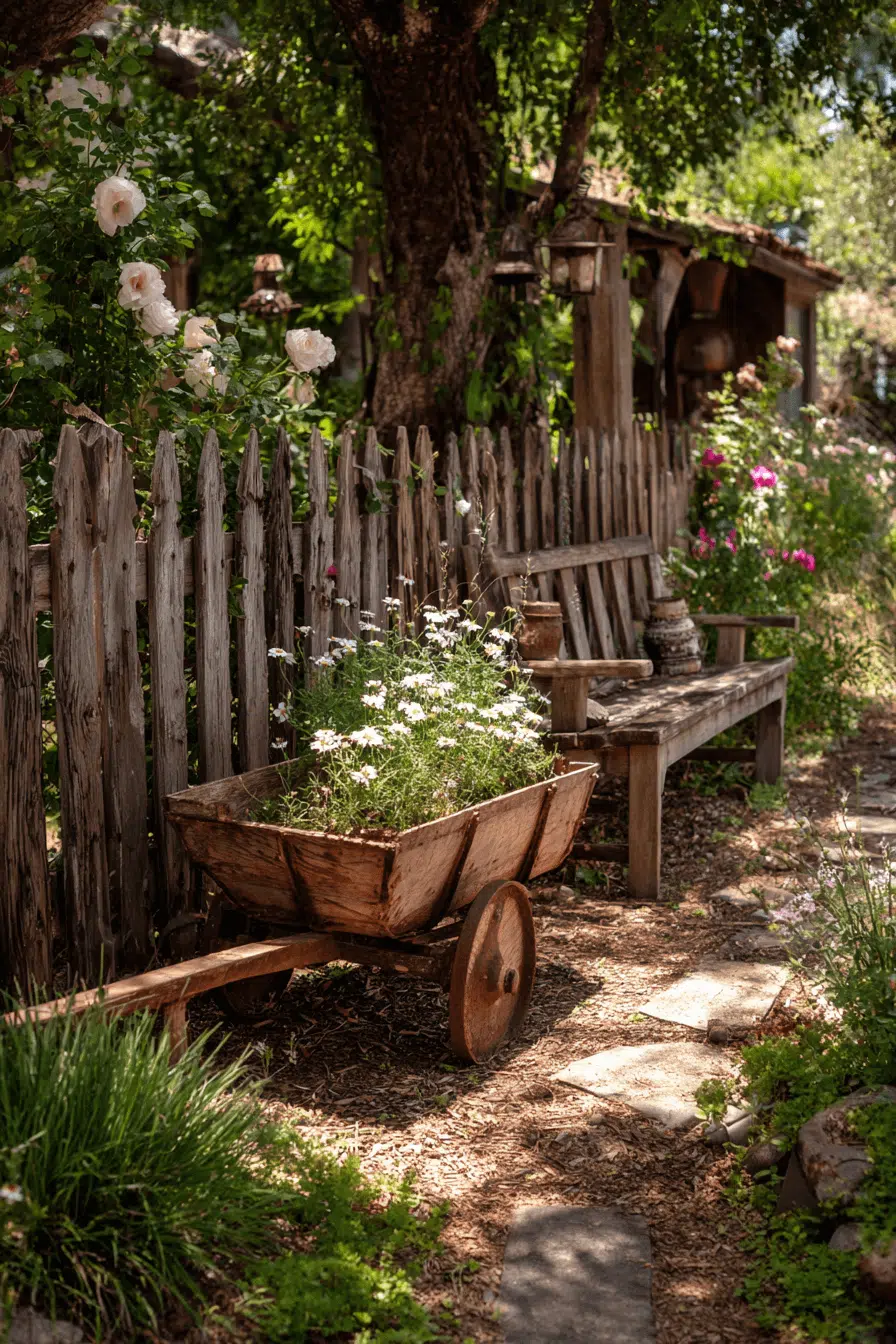 2 Farmhouse Yard Charm Pieces