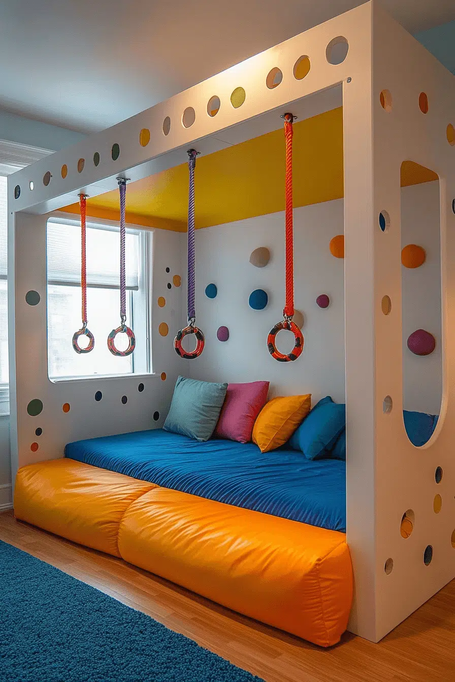 25 Loft Beds For Small Rooms That Make The Most Of Every Inch 23 Gym Space Loft Bed