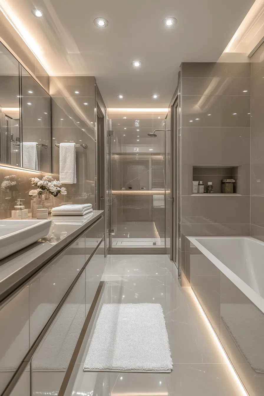 25 Luxury Bathroom Design Ideas To Create A Truly Serene Space 24 Gloss Finish Luxury Look