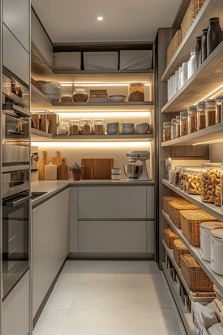 25 Scandinavian Japanese Interior Ideas For A Harmonious Space 24 Minimal Pantry Zen Design