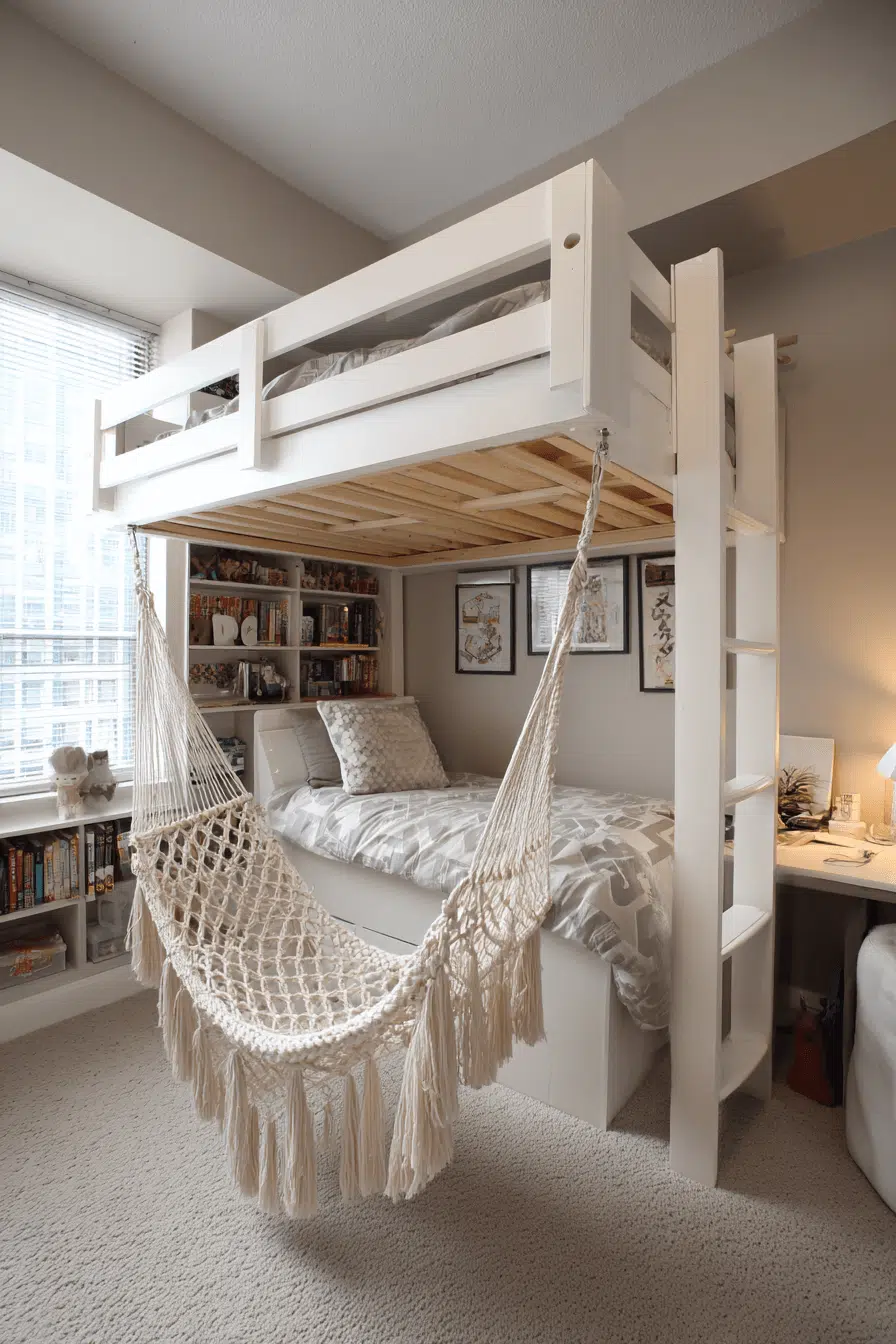 25 Loft Beds For Small Rooms That Make The Most Of Every Inch 24 Swing Loft Play Zone